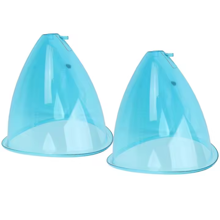 XL Buttocks Cupping Therapy Set - 2pcs Suction Massage Cups for Vacuum Therapy Machine Accessories (180ml) Zekai - 1