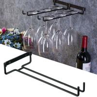 Soporte De Vajilla De Hierro Negro De Alta Calidad Para Cocina Y Bar Soporte De Cristal Para Vino Montado En La Pared Estilo Goblet - details 0