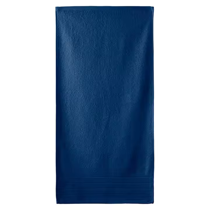 Lanovenanube - Toalla baño DIAMANTE - 100% algodón rizo americano - Color Marino - 1