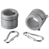 Kit De Anillos Para Bandera De Plata Con Ejes De Aleación De Aluminio Y Rodamientos Rotación De 360 Grados Antirrotales 2 Piezas - details 4