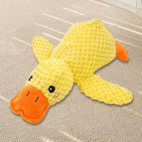 Juguete De Peluche Para Perros Calmante Con Pato De Terciopelo Masticable Y Resistente Al Masticar Para Pequeños Y Grandes Perros Suministros Para Mascotas - details 6