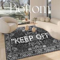 Alfombra No Esmerilada Antideslizante Absorbente De Agua Resistente a Manchas Para Sala De Estar Dormitorio Decoración Del Hogar Moderna Polyester 100% - details 2