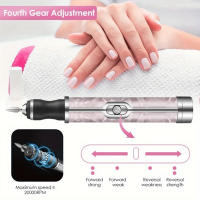 YIKOOLIN Máquina De Uñas Eléctrica Profesional 20000RPM Para Archivar Uñas De Acrílico Y Gel Herramienta De Manicura Y Pedicura Set De Manicura - details 9
