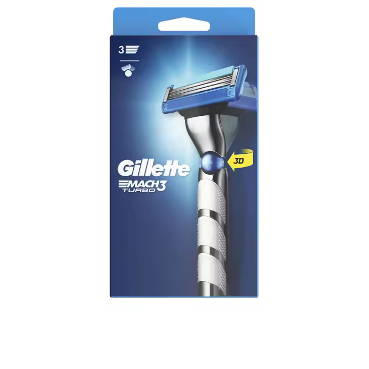 Cosmética Facial Gillette MACH 3 TURBO máquina + 1 recambio - 1