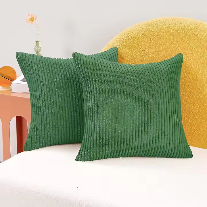 Funda de asiento con Cremallera invisible. 24x24 pulgadas. Verde.(2PCS) - 1