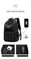 Mochila de de de Color sólido para hombres y mujeres, bolsos bolsos escolares alta capacidad, hombro - details 1