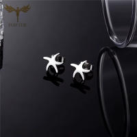 Pendientes Estrella - pendientes de acero inoxidable con forma de estrella de mar, piercing hipolergénico, regalo económico - details 1