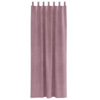 Cortinas Opacas vidaXL con anillas 2 pcs Rosa Oscuro Terciopelo - details 2