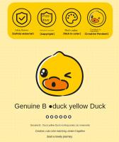 Decoración De Coche B·Duck Little Yellow Duck Serie Jiggle Adorno De Muñeco De Peluche Divertido Y Lindo Para Interiores - details 2