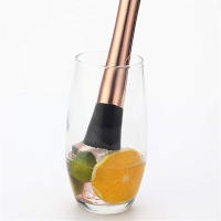 Molidor De Cócteles De Acero Inoxidable 8" Barra Herramienta Para Frutas Y Hielo DIY Bebida Barra Eco-amigable Metal - details 13