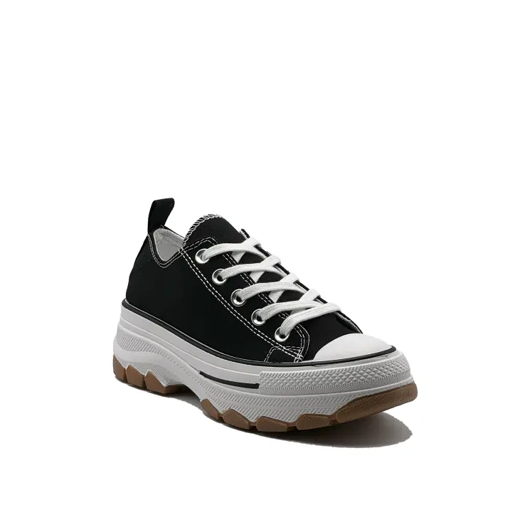 JZ Hermanos zapatillas de lona baja con plataforma para mujer - 1