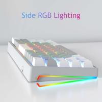 Teclado Mecánico De Juegos Mini AULA F3261 RGB Efecto USB Con Switches Rojos 61 Teclas Cable Separado Desmontable Para Mac Windows - details 13