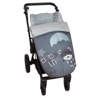 SACO DE SILLA UNIVERSAL BABYLINE. TEJIDO POLAR + CUBRE ARNÉS, DESMONTABLE. TEJIDO TRASERO 3D - details 3