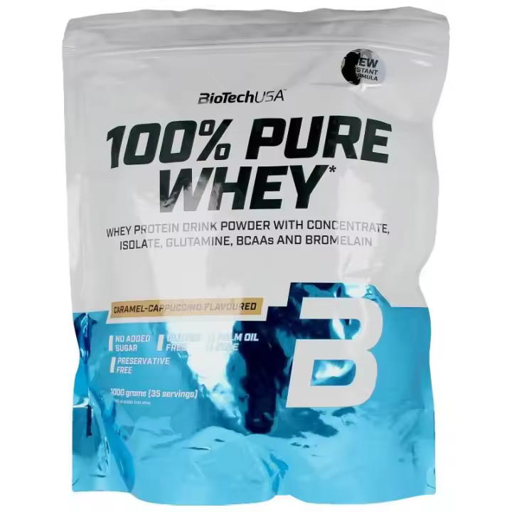 Biotech Usa 100%Pure Whey Caramelo Cappuccino 1000G - 1