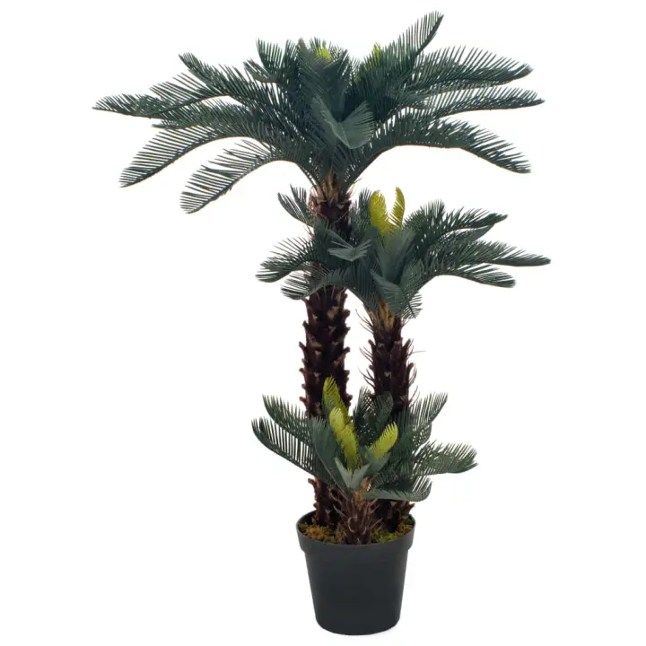 Planta artificial Palmera CICA con macetero 125 cm Verde - 1