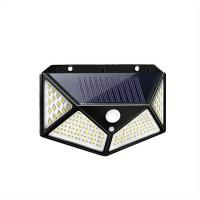 Iluminación Solar Exterior 100LEDs Luz De Pared Para Jardín Y Patio Iluminación Guida Del Hogar Super Brillante Instalación Auto-Contenida - details 0