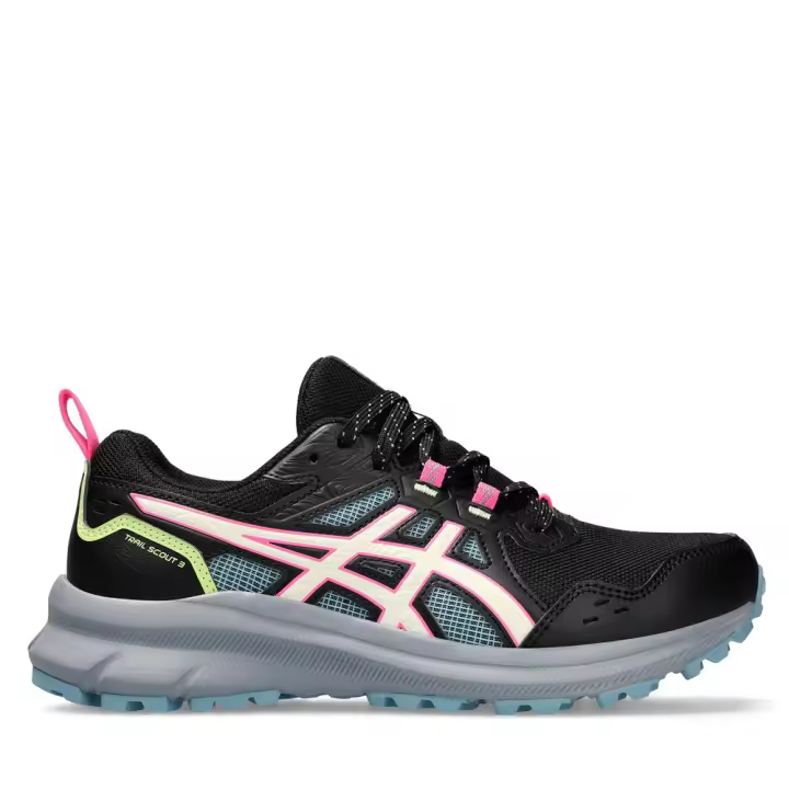 Zapatillas Asics Trail Scout 3 Negro Azul Light  1012B516-002 - 1