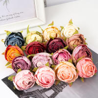 5pcs Flores Artificiales De Seda Rosa Para Boda Decoración Del Hogar Fiesta Navidad Cumpleaños Artesanía De Mesa Decoración De Eventos - details 0