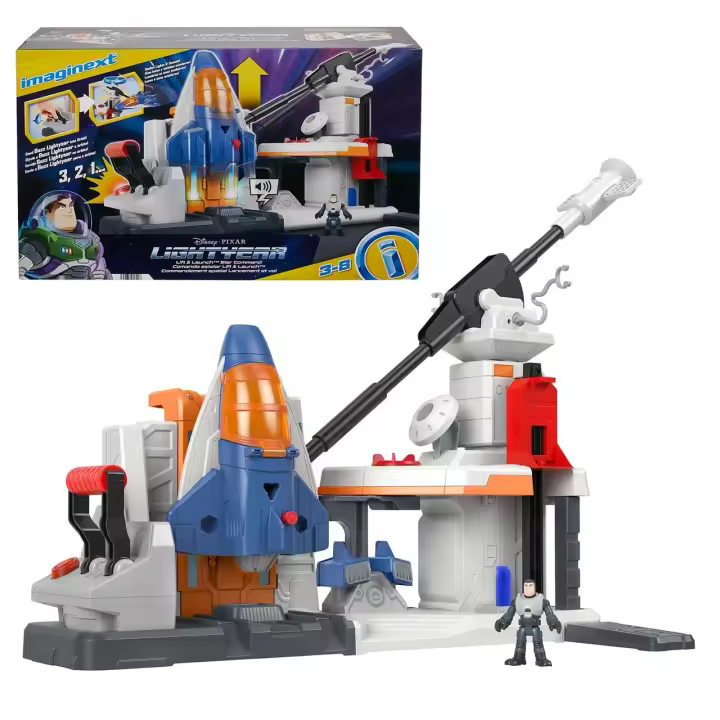 Imaginext Lightyear Comando estrella Levanta y lanza. juguete para niños +3 años (Mattel HGT25) - 1