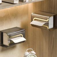 Caja De Pañuelos De Lujo Montada En La Pared De Acrílico Transparente Dispensador De Papel Para Baño Y Mesa - details 2