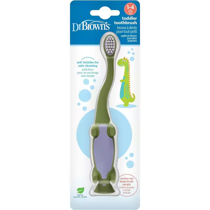 Dr. Bronw'S Cepillo de Dientes Dinosaurio Bebé 1-4 Años - 1