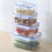 Caja De Almacenamiento Para Refrigerador Rectangular Sellada Con Tapa Contenedor De Alimentos Transparente Pila Superpuesta Microwaves - details 2
