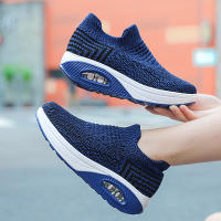 Zapatillas De Plataforma Para Mujer Color Beige Y Negro Talla Grande Casual Zapatillas De Correr Trendy Vulcanizadas - details 4