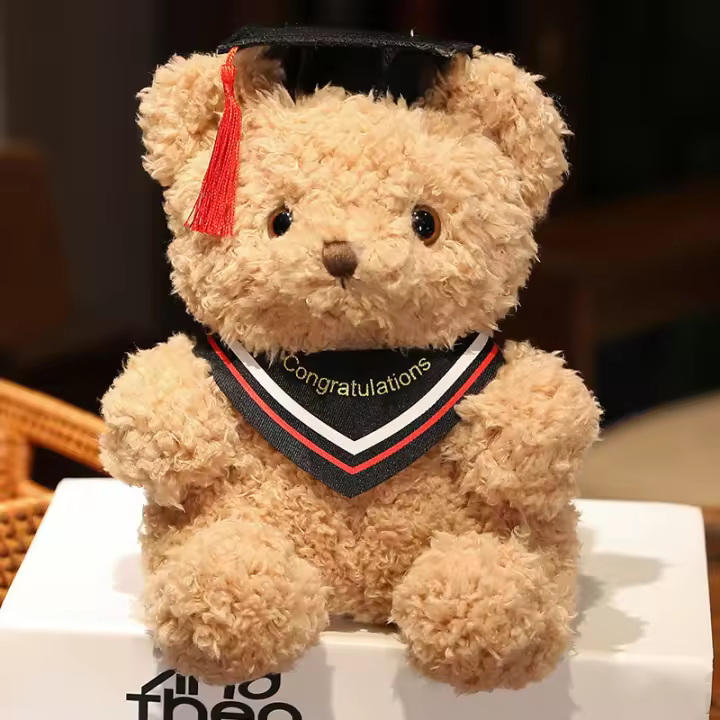Muñeco De Peluche Doctor Teddy Bear Doll Para Niños Y Niñas Regalo De Graduación Estilo De Animales Relleno De Algodón PP - 1