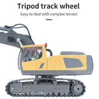 Excavadora RC 1/20 2.4GHz 11CH Vehículo De Construcción Para Niños Juguete Educativo Con Luz Y Música Control Remoto a Distancia De 30m ABS Li-battery - details 4