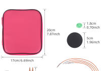 Juego De 13 Pares De Agujas De Tejer En Bambú Círculas QJH (2.75mm-10mm) Un Gran Regalo Para Los Enthusiasts Del Tejer - details 8