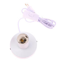 Soporte De Mesa De Metal Pulido Para Lámpara Con Cabeza De Luces Nocturnas De 1.5M Y Enchufe E27 Decoración De Mesa - details 14