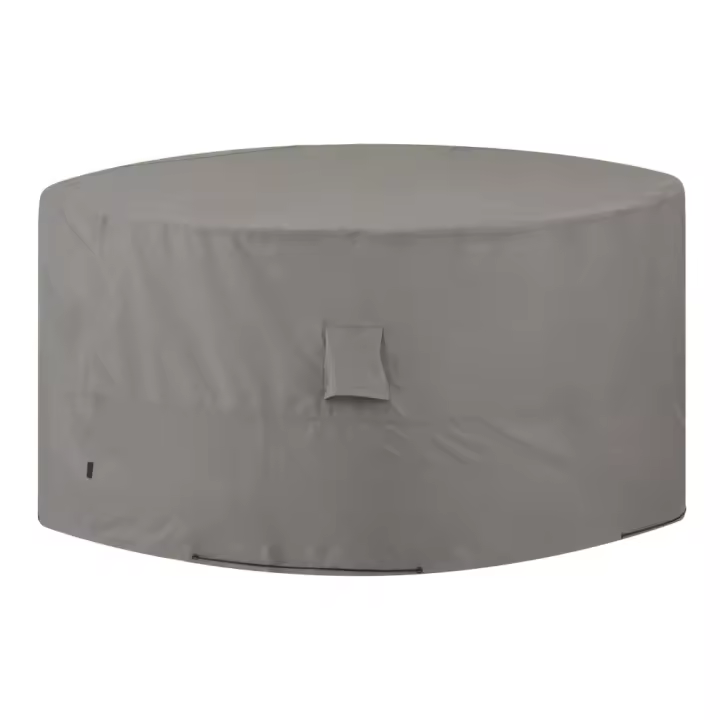 Madison Funda para muebles de jardín gris en dimensiones Ø 320 cm/Ø 200 cm | almacenamiento funcional diseño moderno para baño dormitorio sala - 1