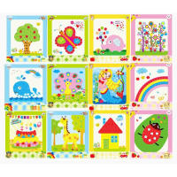 5pcs Estilo Aleatorio Parches De Botones Para Niños Juguetes Educativos De Artesanía DIY Creativos Para El Dibujo Y La Pintura En Escuela - details 2
