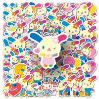 Pegatinas Sanrio Usahana Kawaii 10/30/50pcs Dibujos Animados Cartoon Decales Para Teléfono Móvil Botella De Agua Cuaderno Graffiti Adhesivo PVC - details 2