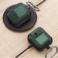 Nueva Funda Para AirPods 4 Generación TPU Militar Antigolpes Protectora Con Cierre Seguro Funda Rígida PC Para AirPods 4 - details 7