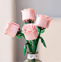 Regalo De Rosas Eterna Para Parejas Juguete De Bloques De Construcción Para Niñas Y Niños Material Plástico PP Empaquetado En Saco - details 1