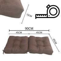 ReinoMansidi - Pack de 2 Cojin de silla 90x45x10, Cojín con Respaldo para Silla, Jardín, Salón, Sofá y Palet. Estilo y Confort Fusionados en un Diseño Exclusivo. Disfruta del Descanso Perfecto en Cada Rincón de tu Hogar - details 2