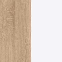 Meimon Vestidor Hera Doble – Armario Abierto Modular con Cajones, Vestidor abierto doble hera con 4 barras para colgar, 8 estantes y 2 cajones. Diseño moderno en blanco y roble, ideal para organizar tu ropa con estilo y máxima capacidad - details 3