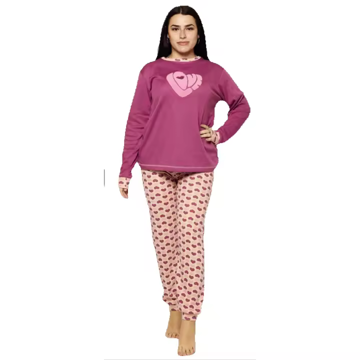 Pijama Algodón Mujer “Heart of Love” 💖  Confort y Estilo para tus Noches más Dulces - 1