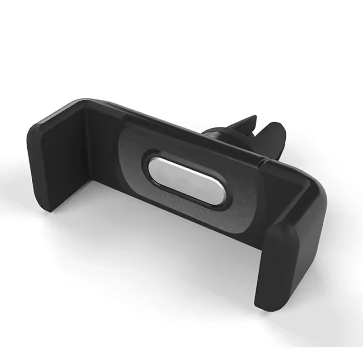 Soporte De Teléfono Para Coche Montaje En Ventilador Universal Negro Soporte Móvil Para Automóvil Pieza De Auto - 1