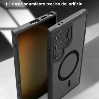 Funda De Lujo Mate Para Samsung Galaxy S25 S24 S23 Ultra S25 plus S24 FE Protectora Antichoque Con Carga Inalámbrica Magsafe - details 4
