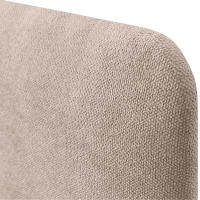 DHOME Cabecero Tapizado Liso Redondeado Tela con Patas para Pared Acústicos Cabeceros Absorbentes Cabezal Cama Colores - details 1