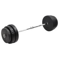 vidaXL Mancuerna con Barra Curvada y Cuatro Discos Pesas de Musculación Peso 30 kg, 60 kg, 90 kg - details 2