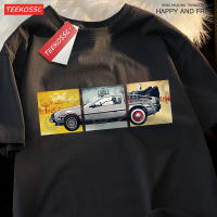 Camiseta De Algodón Para Hombre Back to the Future T-shirt De Verano Estilizada Y Cómoda Con Diseño De Coche De La Película Manga Corta Estilo Hip Hop Oversized Para Parejas - details 10