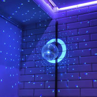 Bola De Espejo De Vidrio Reflector 8 Pulgadas Brillante Para Decoración De Escenario KTV Bola De Disco Rotativa Efecto De Iluminación Profesional - details 4