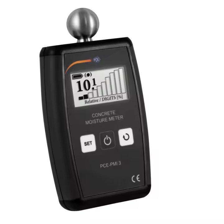 PCE Instruments Medidor de humedad absoluta con menú en diferentes idiomas / Rotación digital de la pantalla / Desconexión automática para proteger la vida de las pilas / Para cemento y madera PCE-PMI 3 - 1