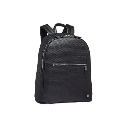 Mochila Armani Exchange negra piel - 1
