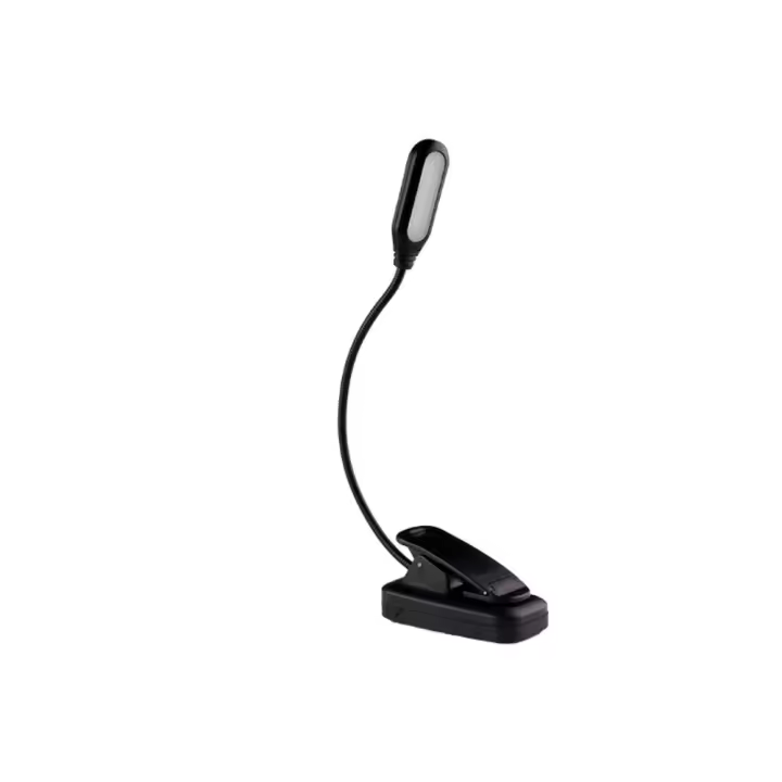 Lámpara De Lectura LED Ajustable Con Clip Y Pilas Incluidas Luz Flexible Para Estudio Y Lección Portátil Para Dormitorio - 1