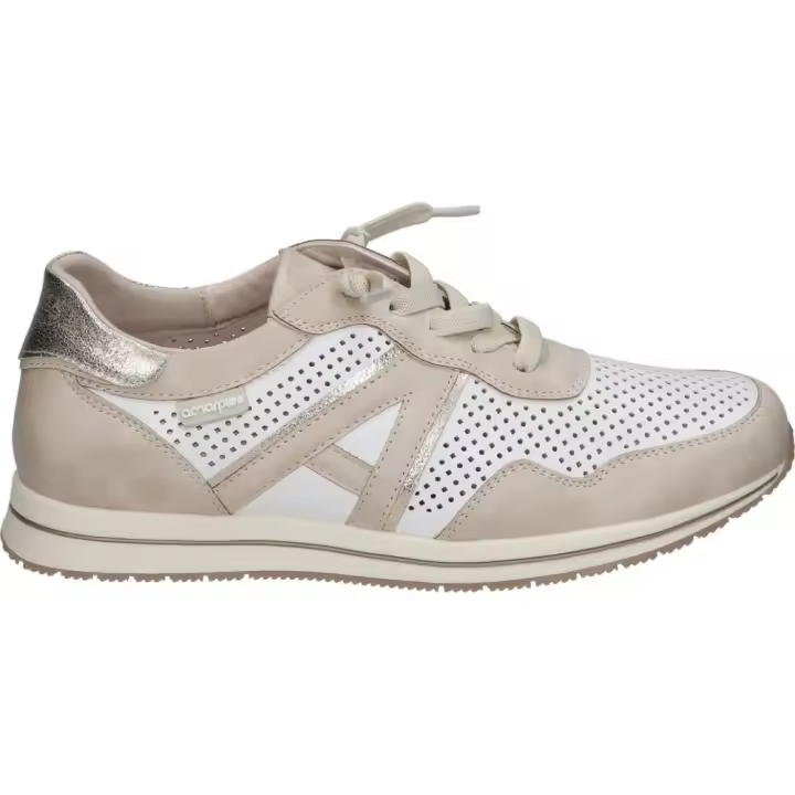 AMARPIES | Zapatos Amarpies para Mujer – Zapato Cómodo en Color Beige con Detalles – Zapato con Cordones – Memory Sponge – Cómodos y Versátiles – Estilo Casual – Modelo AMD28411 - 1