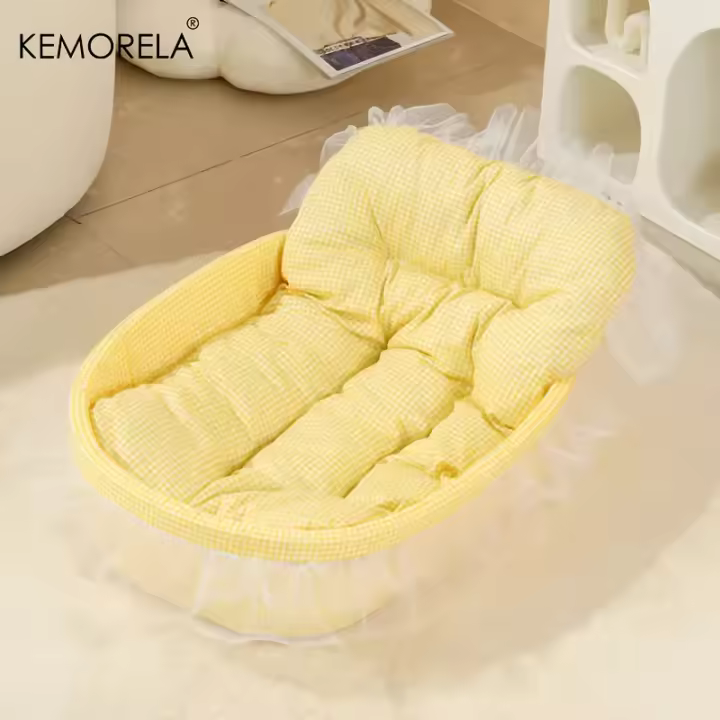 KEMORELA Silla De Tela Para Gatos Con Borde De Gaze Lavable Y Desmontable Universal Para Perros Y Gatos Todas Las Estaciones - 1